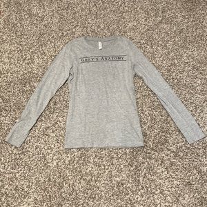 Grey’s Anatomy Long Sleeve T-Shirt in Grey
